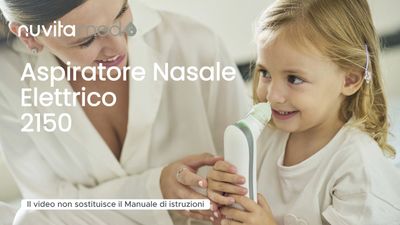 Aspiratore nasale elettrico con batteria ricaricabile Nuvita