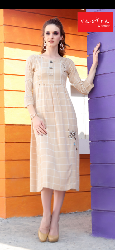 Satin Cotton Kurti