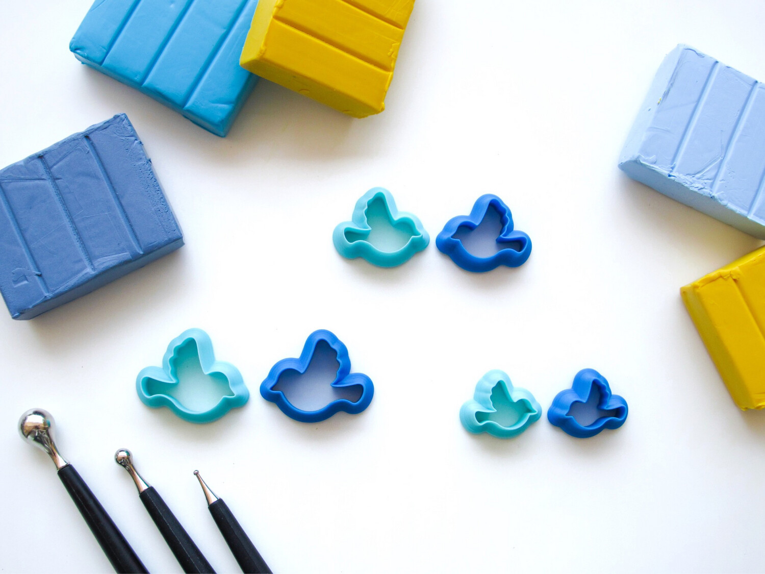 Clean Cut Clay Cutters for Polymer Clay / Birds Shape Cutters for ...