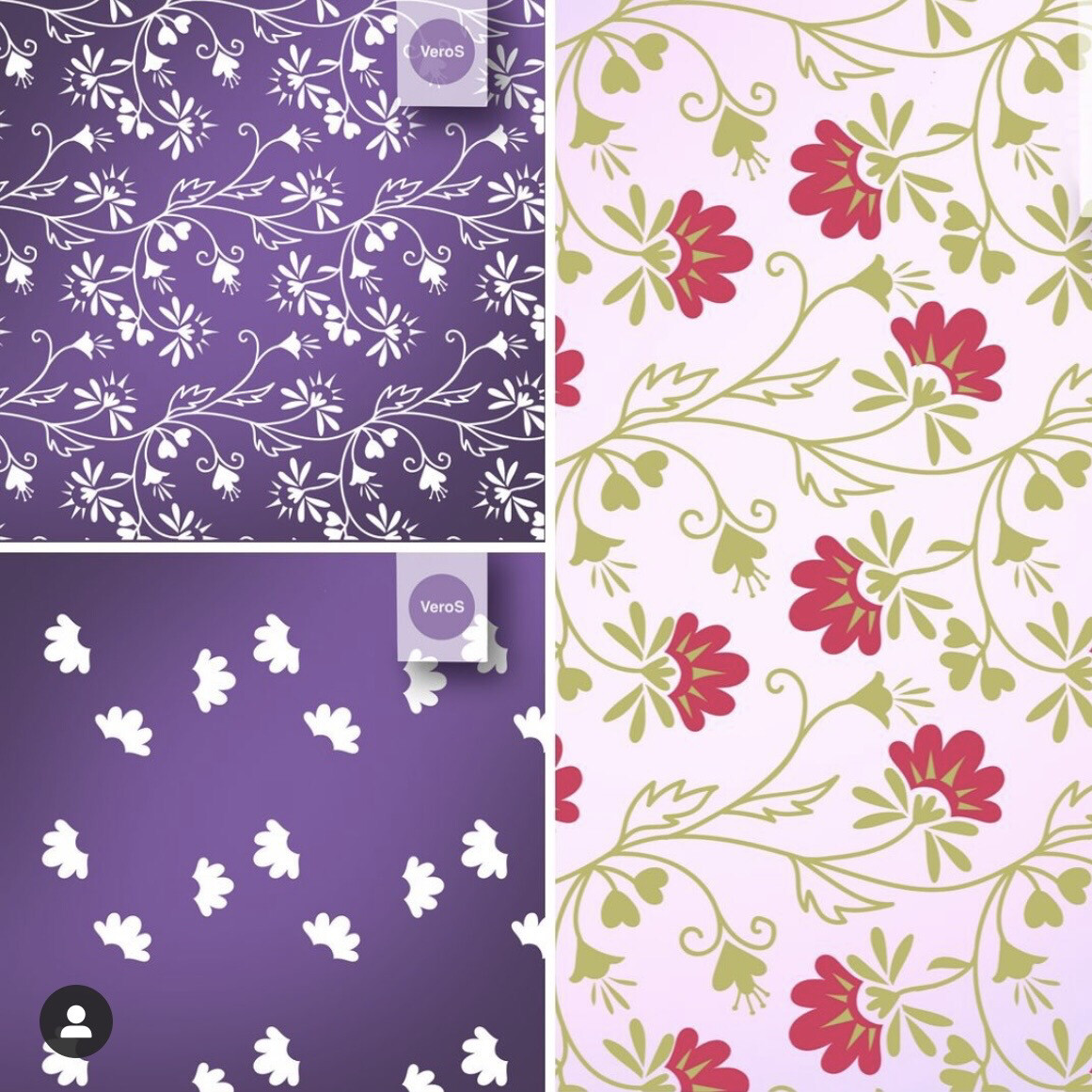 Double Silkscreens for Polymer Clay, Set 017