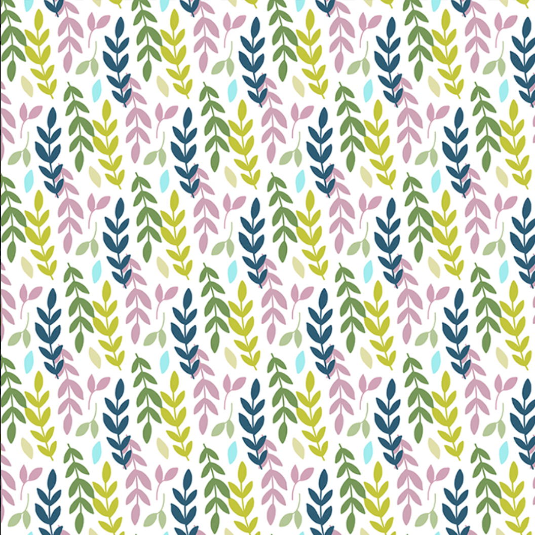 No-Water-Needed Transfer Paper for Polymer Clay COLORFUL LEAVES (14X14 cm)