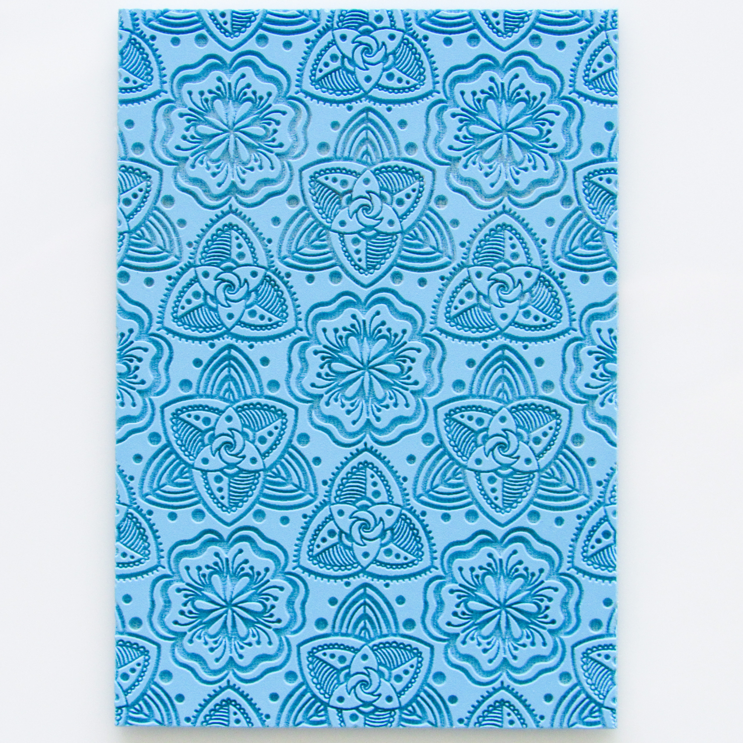 Textured Rubber Mat for Polymer Clay - 3&quot;x2.1&quot; inches (FLOWERS_NCM01_S200)