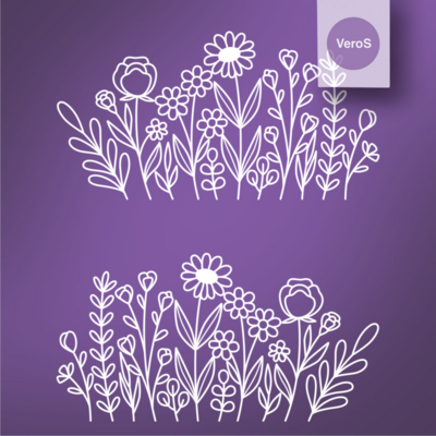 Silkscreen for Polymer Clay / Happy Meadow 3 206