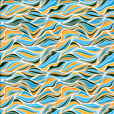 No-Water-Needed Transfer Paper for Polymer Clay WAVES 02 (14X14 cm)