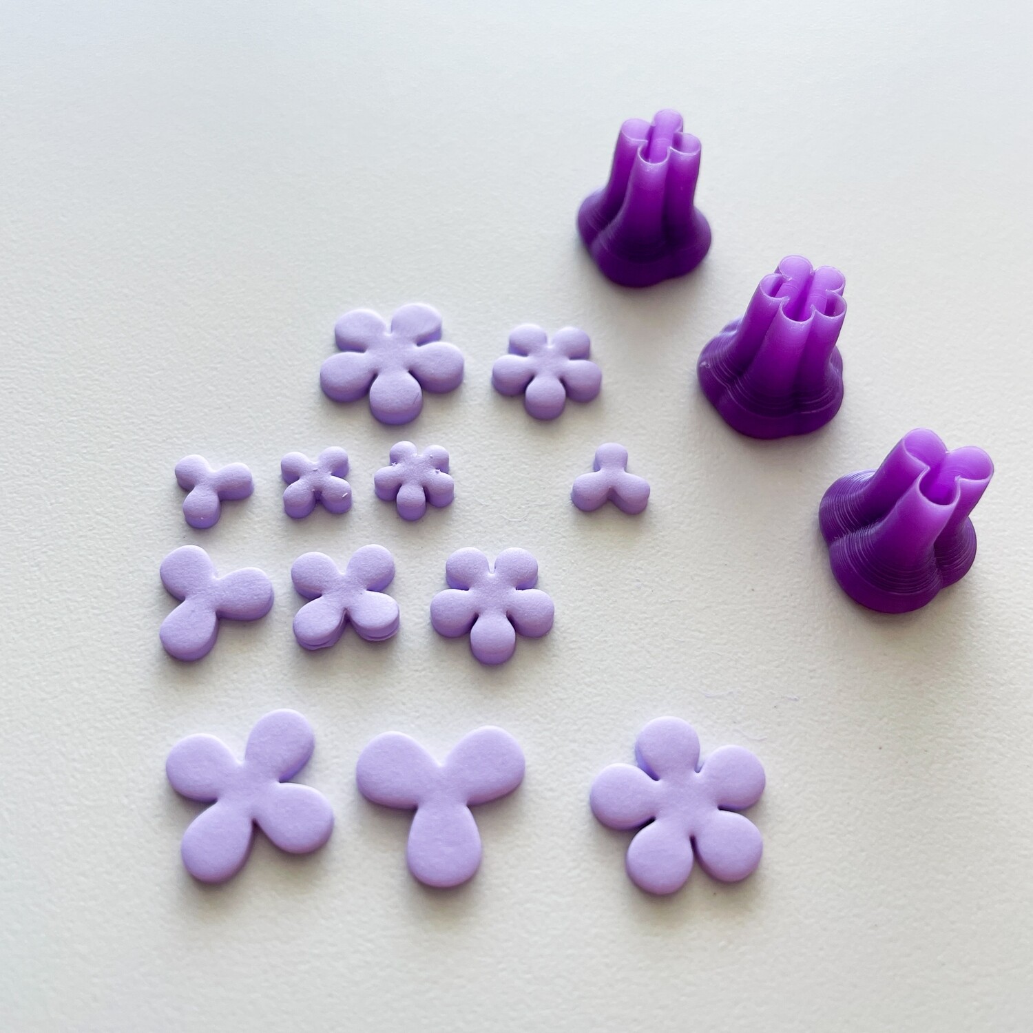 Lilac #01 Flower Polymer Clay Cutter Set