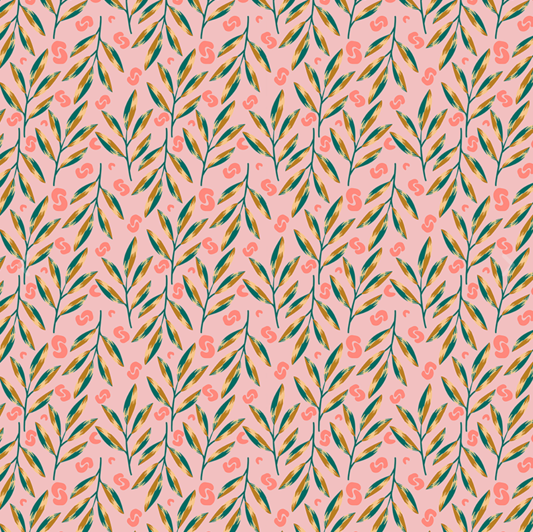 No-Water-Needed Transfer Paper for Polymer Clay PINK JUNGLE (14X14 cm)