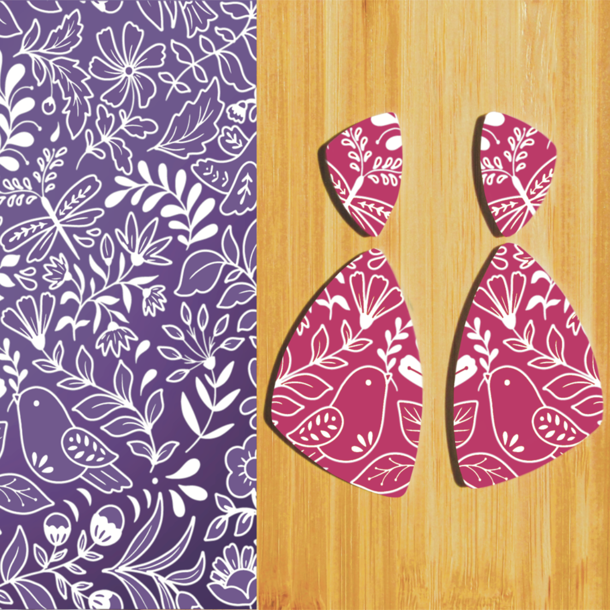 Silkscreen for Polymer Clay / Folk Sring 197