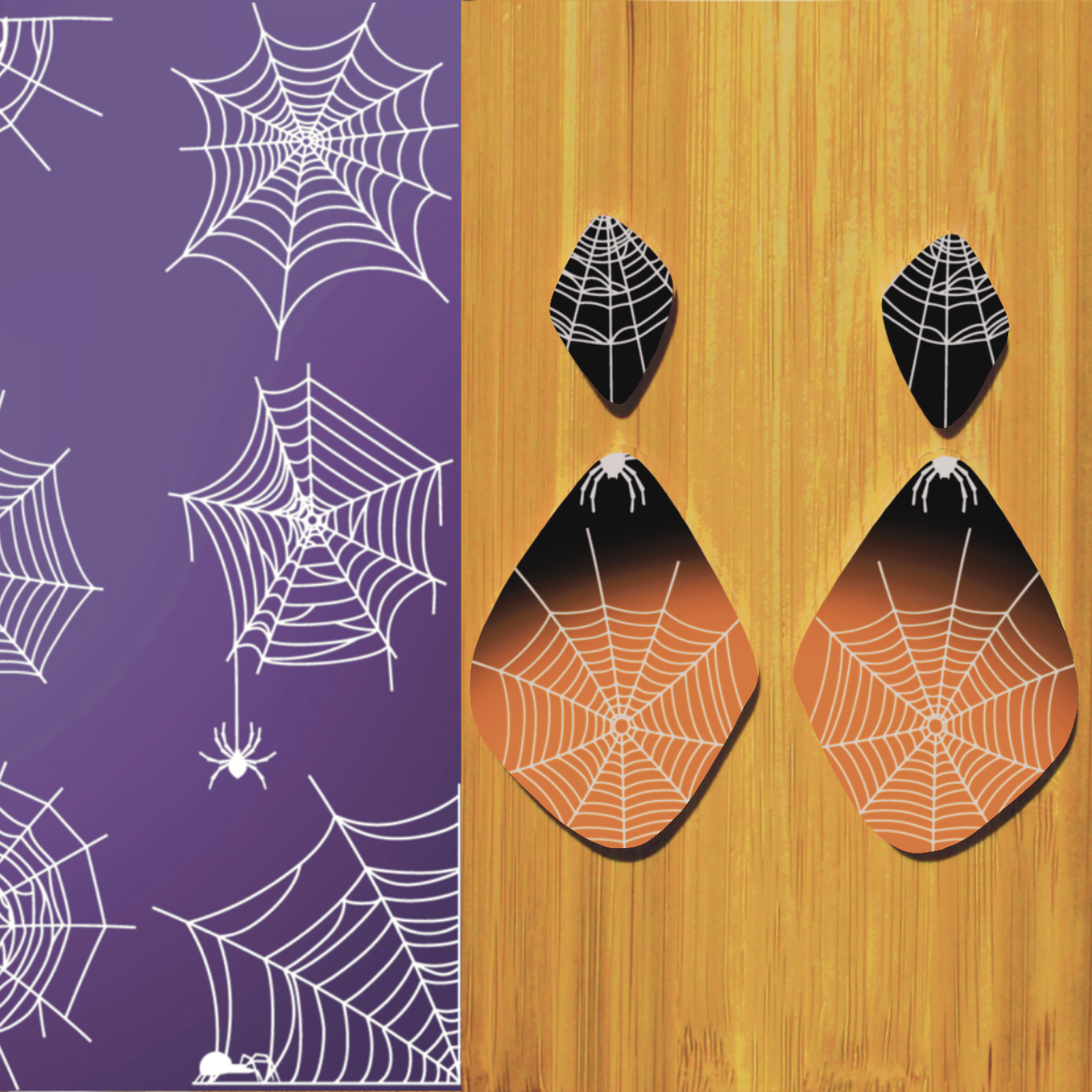 Silkscreen for Polymer Clay / Halloween Spider Web 187