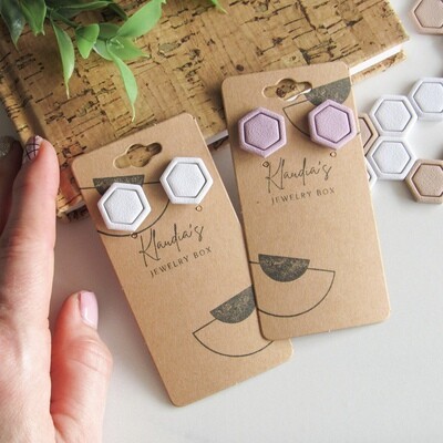 Stud Cutter with Built-in Stamp for Polymer Clay - Large 2cm