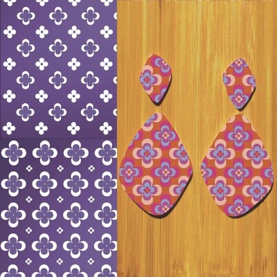 Double Silkscreens for Polymer Clay, Set 029