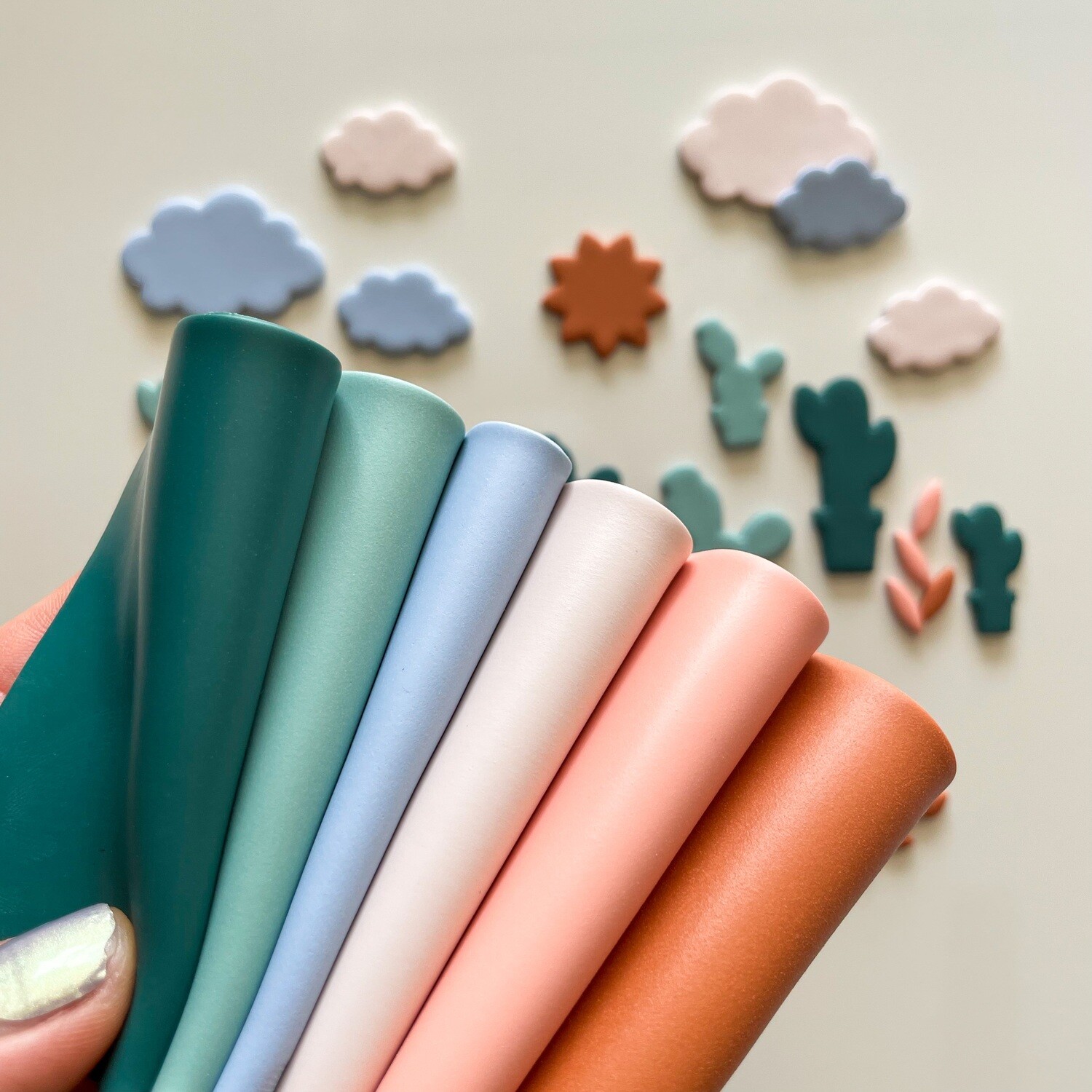 Color Mixing Recipes for Premo and Souffle Polymer Clay - Southwest Color Palette