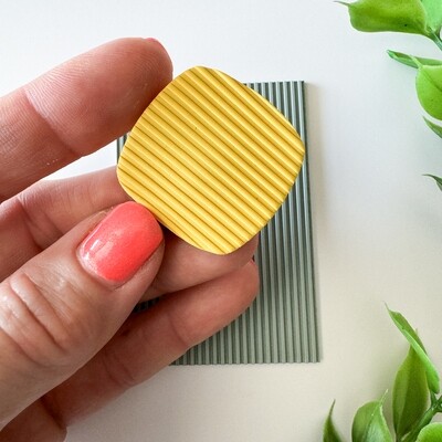 Textured Rubber Mat / Stripes #01 (1 mm) / 3&quot;x2.1&quot; inches