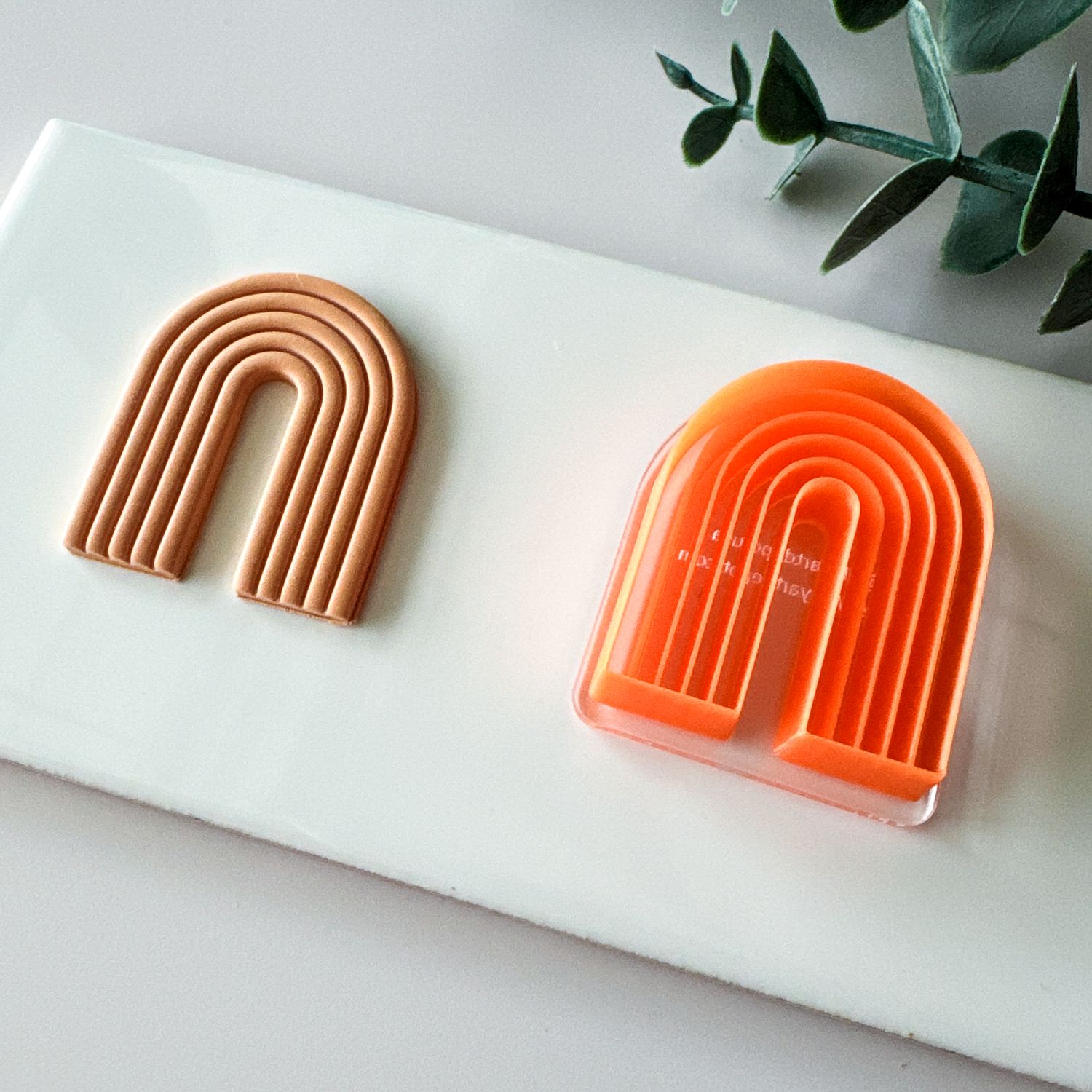 Rainbow Arch (#13). Polymer Clay Embossing Cutters