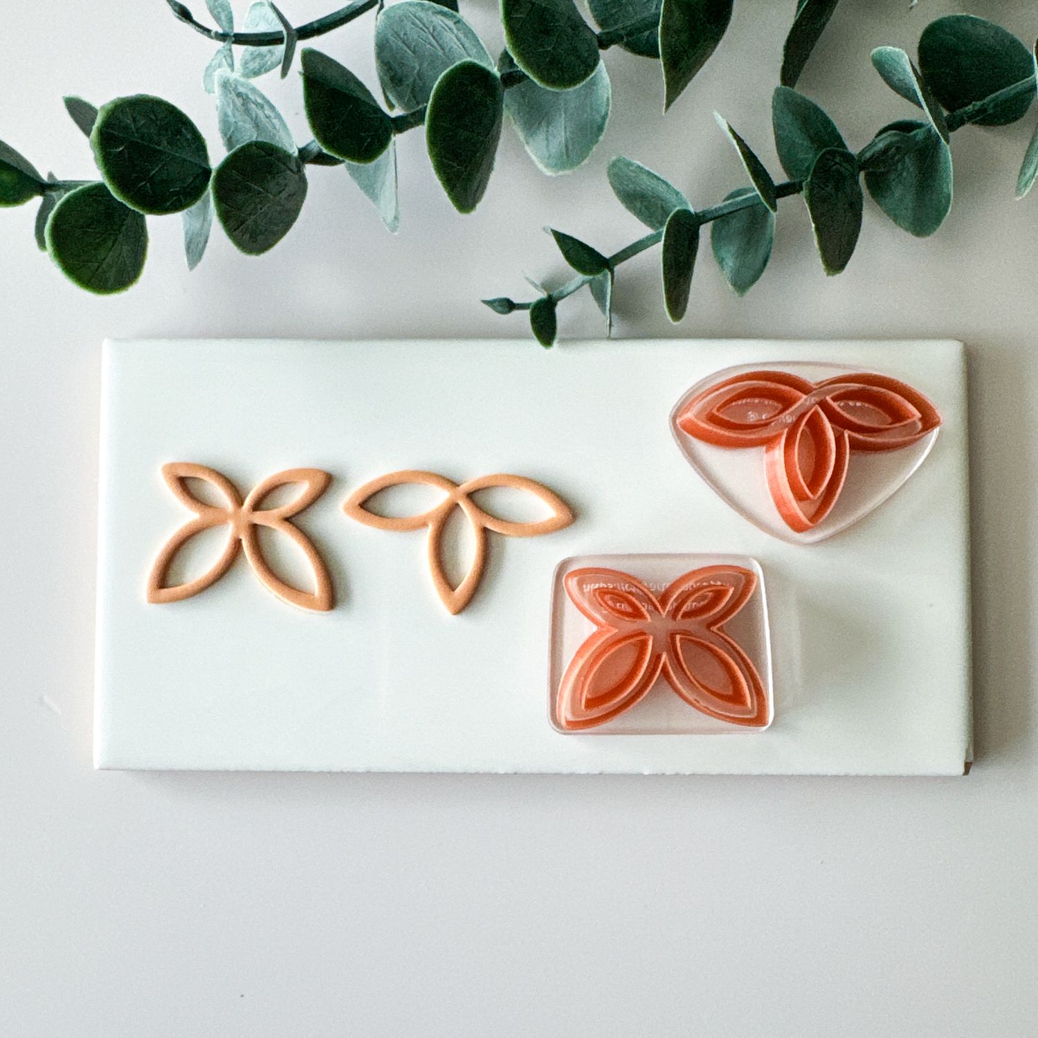 Flowers #20 Set of 4 Polymer Clay Cutters