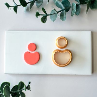 Jelly Bean Earrings - Set of Two Polymer Clay Cutters