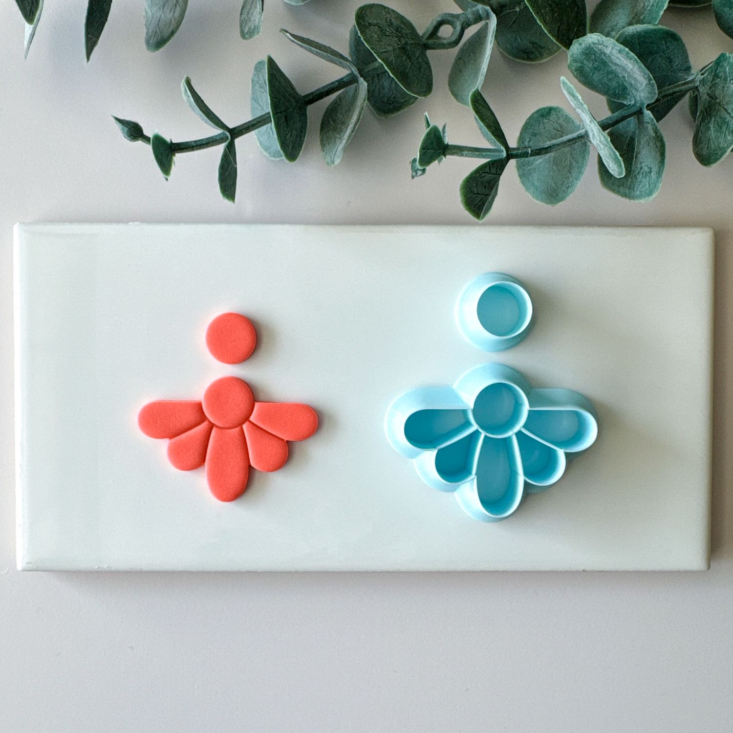 Flowers #26 - Emobssing Polymer Clay Cutters - 2 piece set