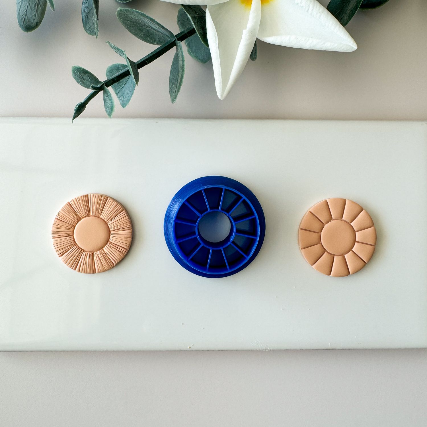“Silk Thread” Earrings #07 Embossing Cutter for Polymer Clay