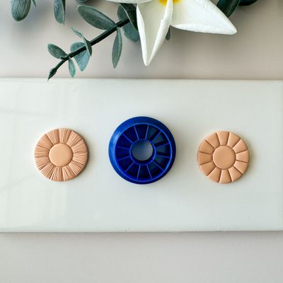 “Silk Thread” Earrings #07 Embossing Cutter for Polymer Clay