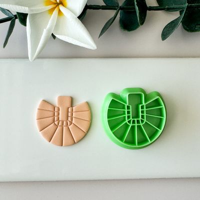 “Silk Thread&quot; Earrings #04 Embossing Cutter for Polymer Clay