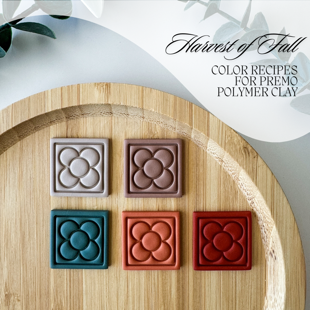 Harvest of Fall Color Palette - Color Recipes for Sculpey Premo Polymer Clay