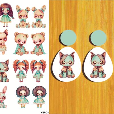 3.5x5&quot; Water Soluble Transfer Sheet for Polymer Clay / Voodoo Dolls 2 / T265