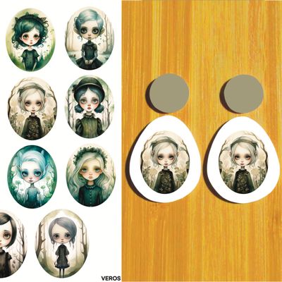 Two Water Soluble Transfer Sheets Mirrored Images for Polymer Clay - 3.5x5&quot; (T270-T271)