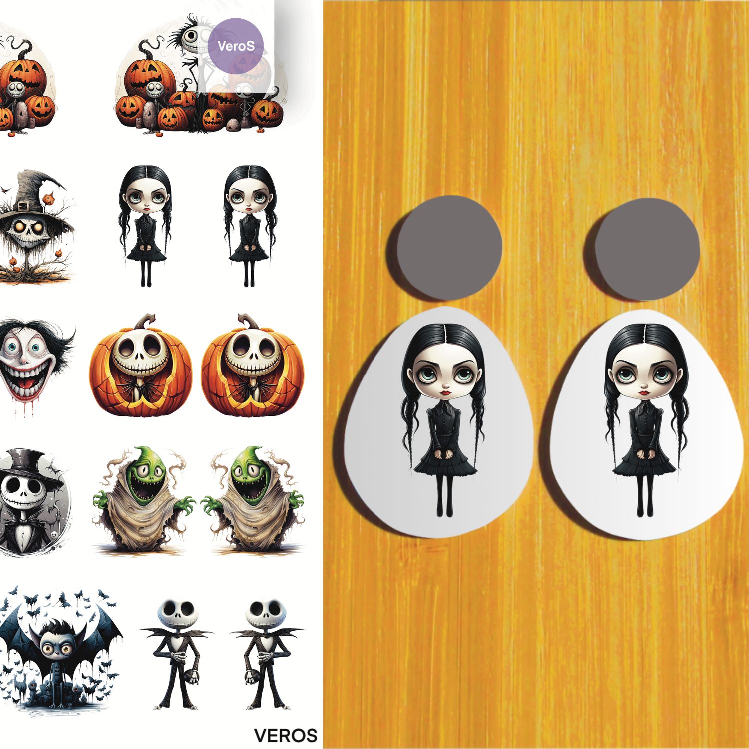 3.5x5&quot; Water Soluble Transfer Sheet for Polymer Clay / Halloween / T175