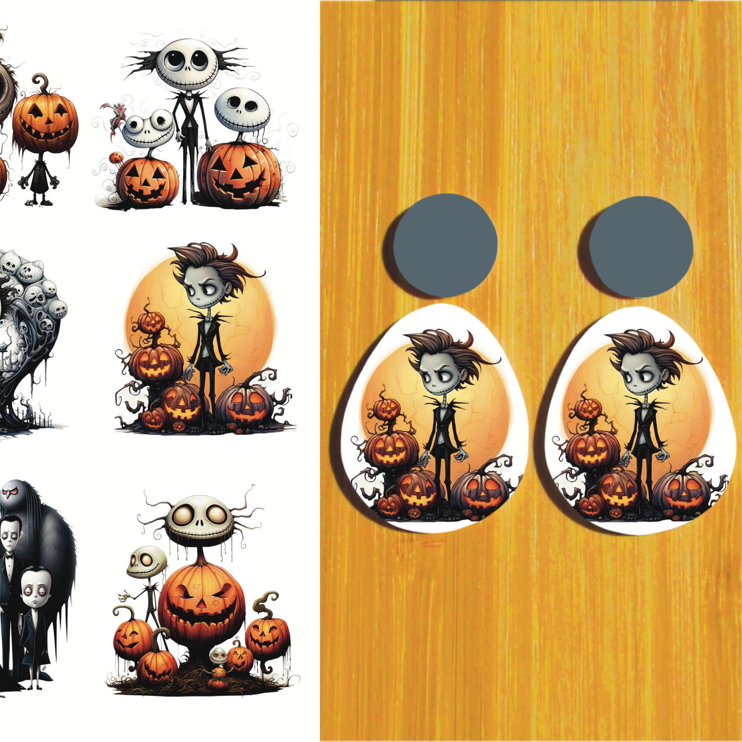 3.5x5&quot; Water Soluble Transfer Sheet for Polymer Clay / Halloween / T177