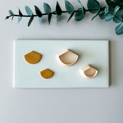 Sector of oval #01 Sharp Polymer Clay Cutters