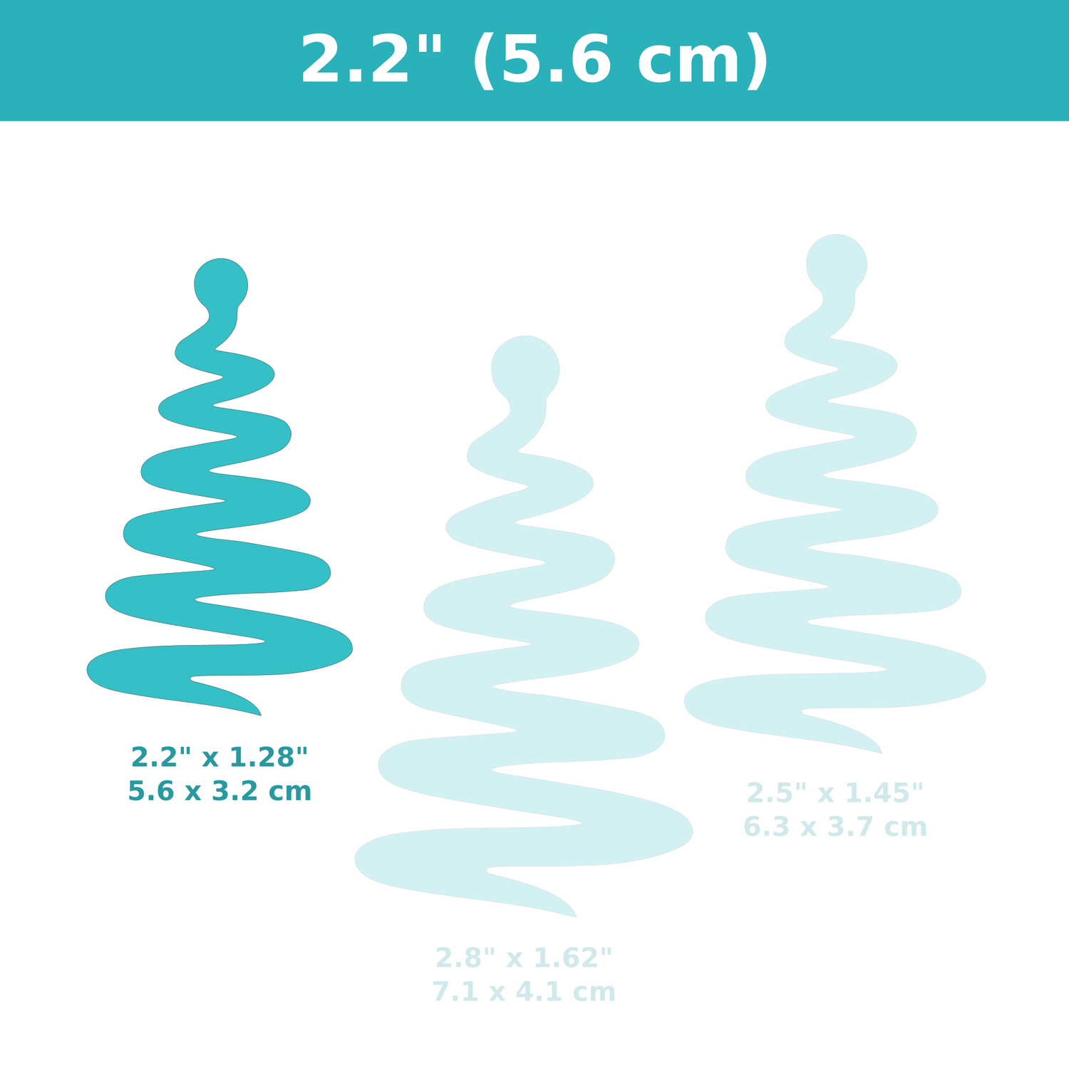 Christmas Tree #39 Thick - Polymer Clay Cutter with Closed Acrylic Top, Height: 2.2&quot; inches