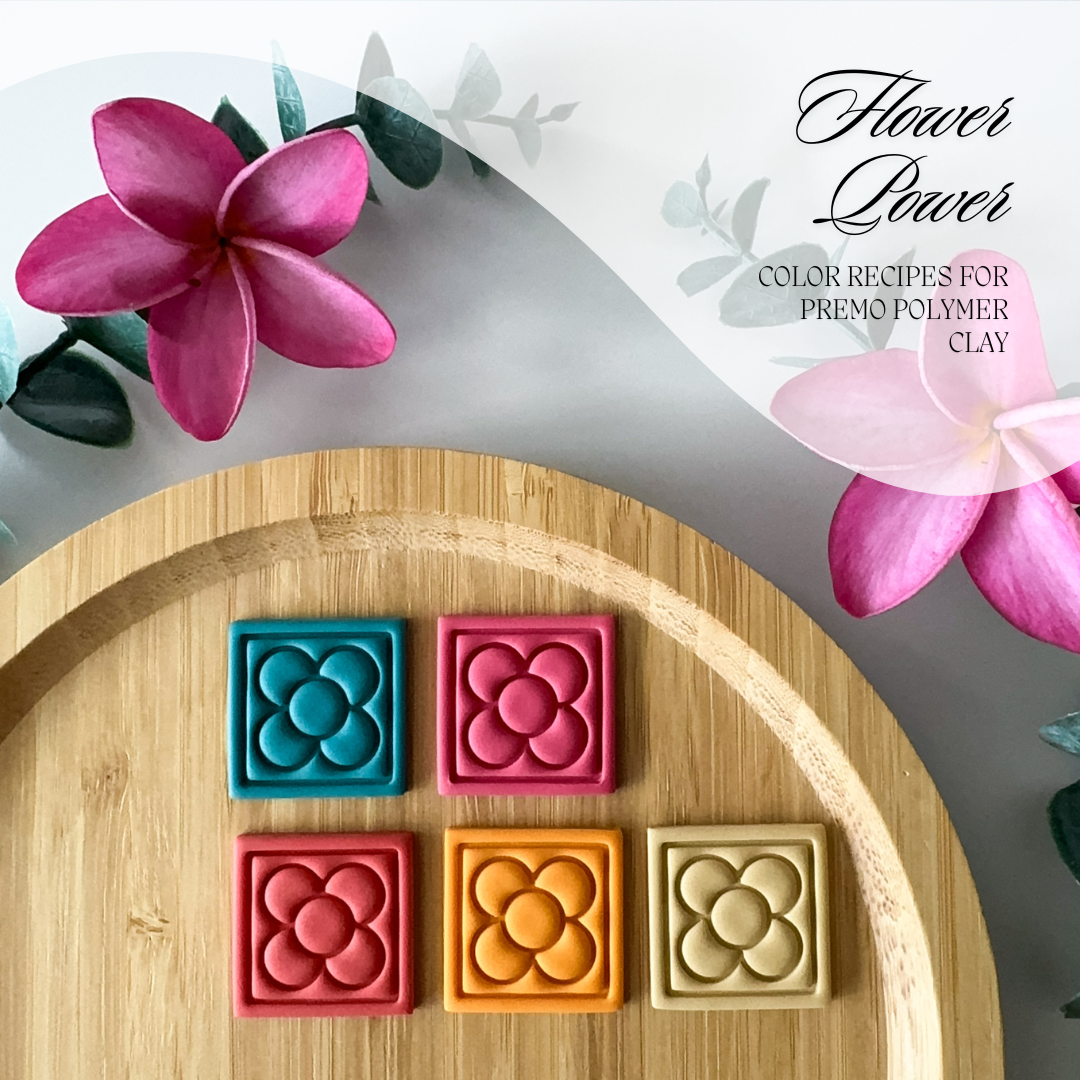 Flower Power Color Palette - Color Recipes for Sculpey Premo Polymer Clay