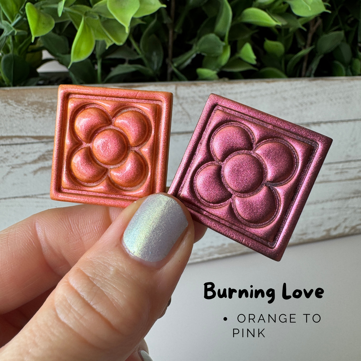 Colorshifting Pigments for Polymer Clay and Resin / 5g / Burning Love - Orange to Pink