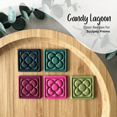 Candy Lagoon Color Palette - Color Recipes for Sculpey Premo Polymer Clay
