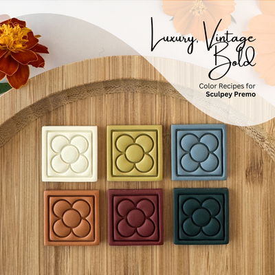 Luxury, Vintage, Bold Palette - Color Recipes for Sculpey Premo Polymer Clay