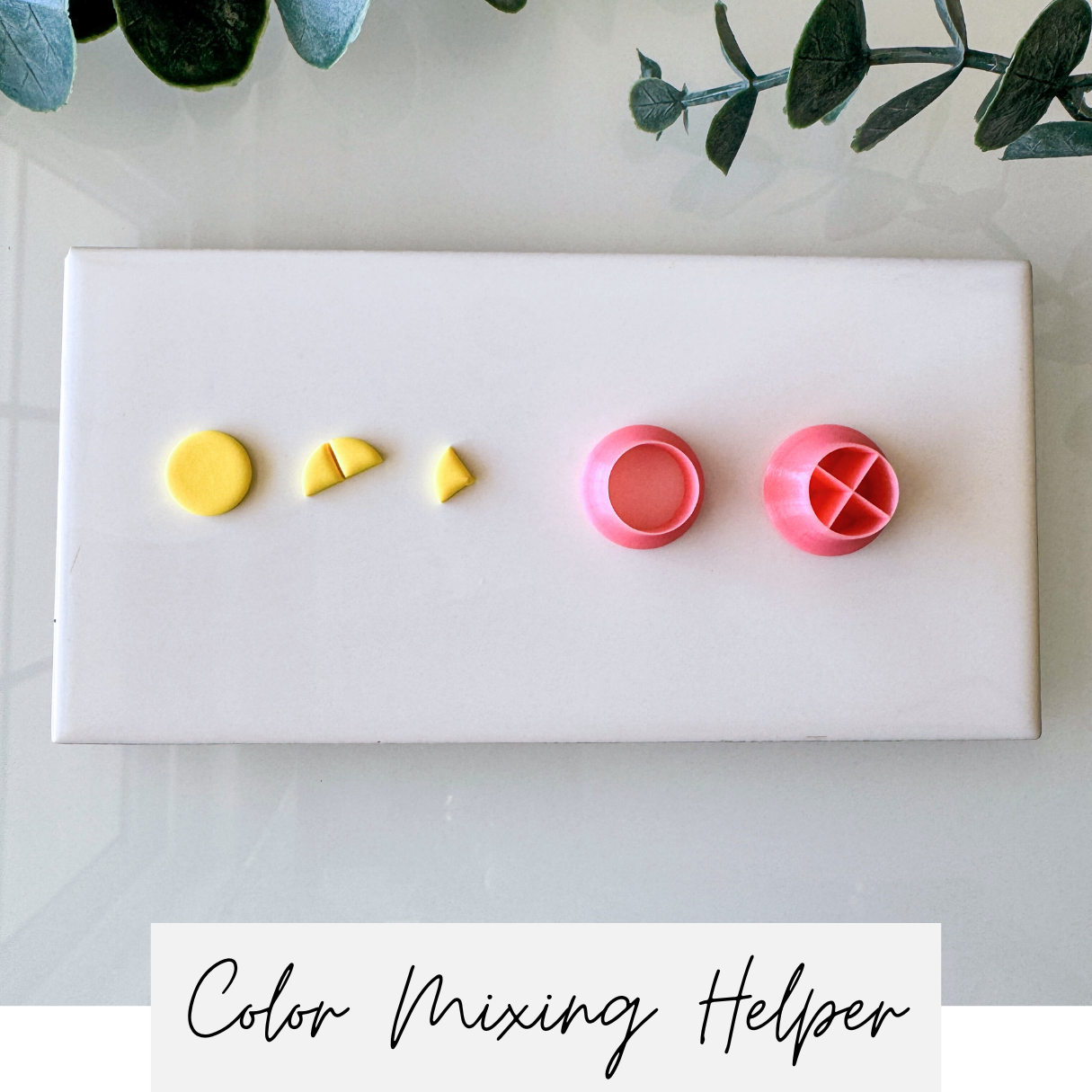 Color Mixing Helper Set - Mixing Ratio Cutters - Set of Two Cutters