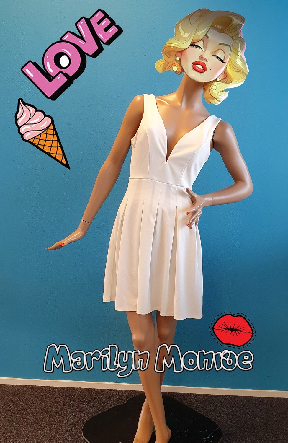 Marilyn Monroe jurkje. Maat S/M