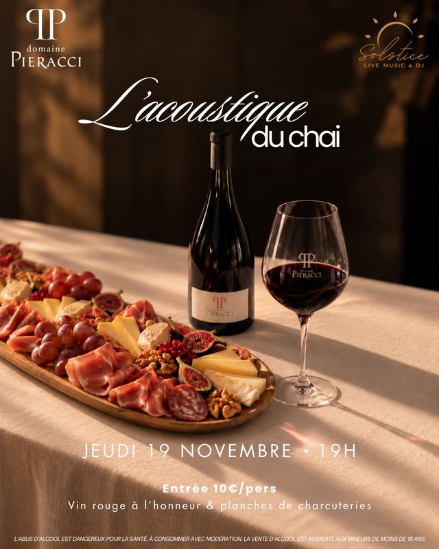 L'acoustique du Chai jeudi 19 Novembre 2026 L'acoustique du Chai jeudi 19 Novembre 2026