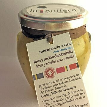 kiwi y melón con vainilla (fructosa) 250ml.