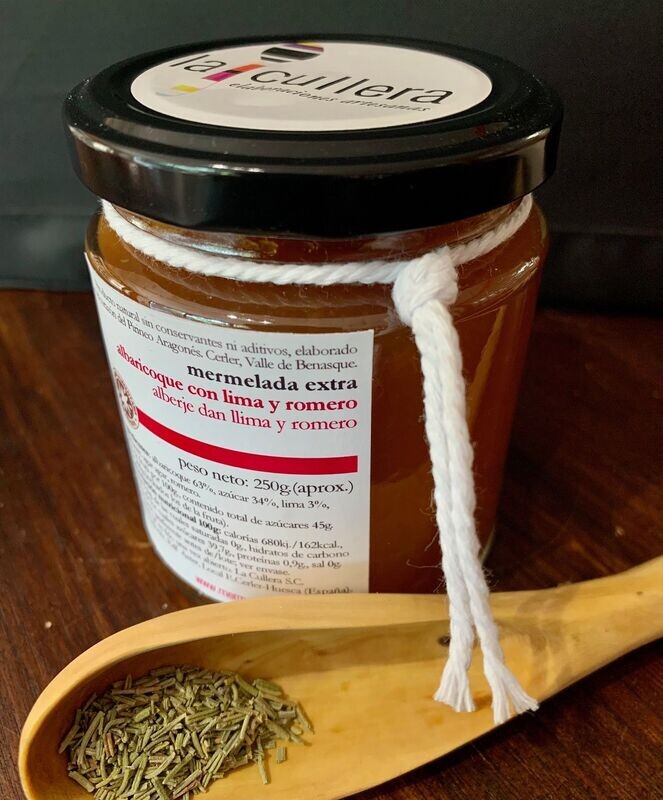 albaricoque con lima y romero 250ml.