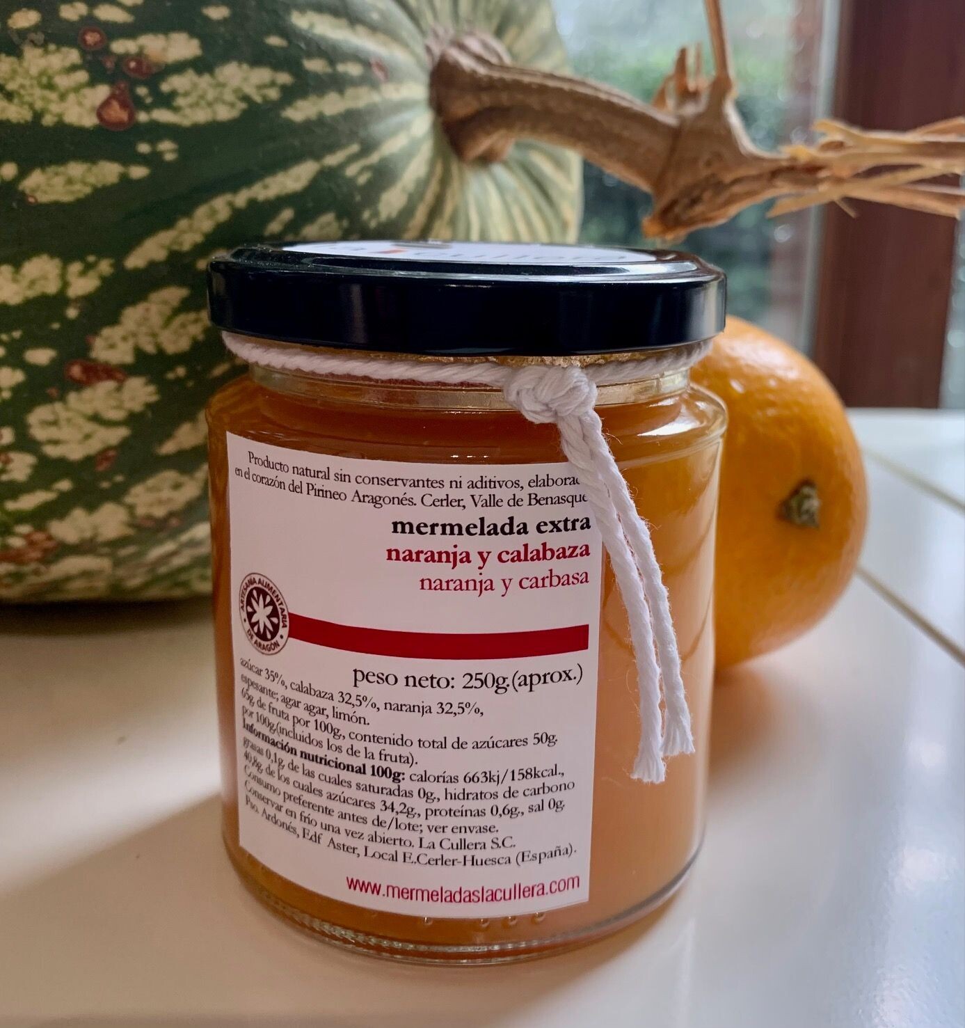 naranja y calabaza 250ml.