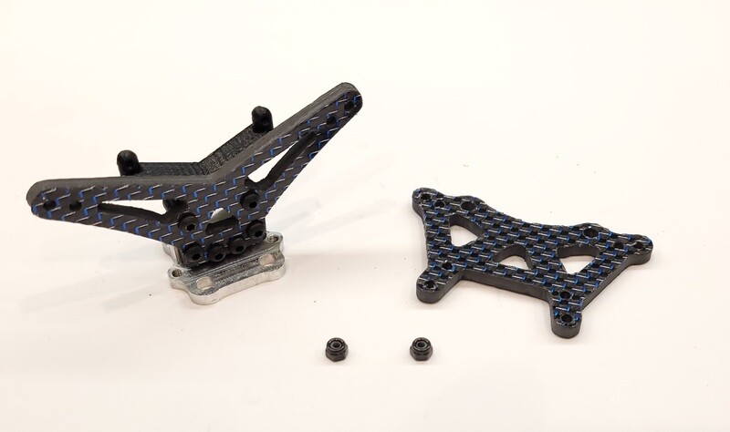 Losi Mini T 2.0 Carbon and Aluminum Fiber Shock Tower Sets
