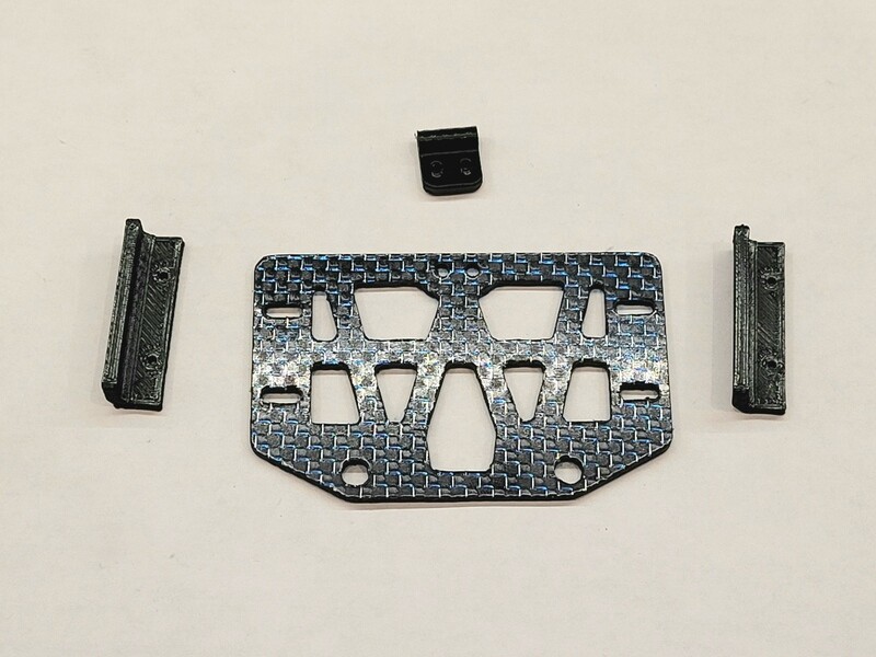Mini T 2.0 Carbon Electronics Tray/Battery Hold Down