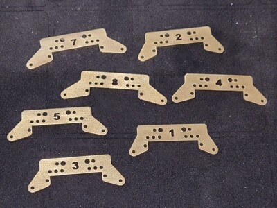 Brass Front Lower Plates select by size