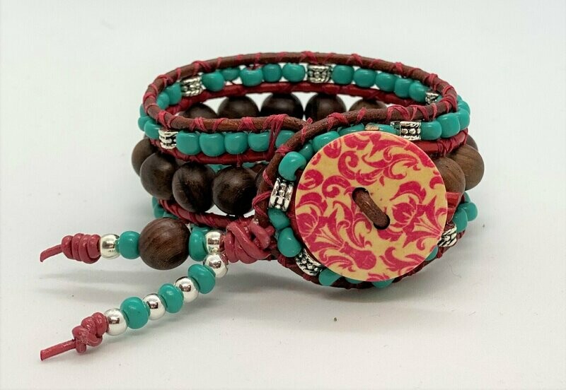 THREE STRAND WRAP BRACELET (6")