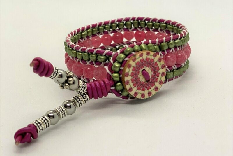 THREE STRAND WRAP BRACELET (7.5")