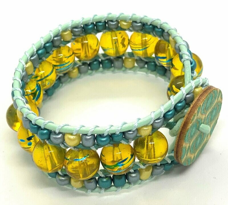 THREE STRAND WRAP BRACELET (7")