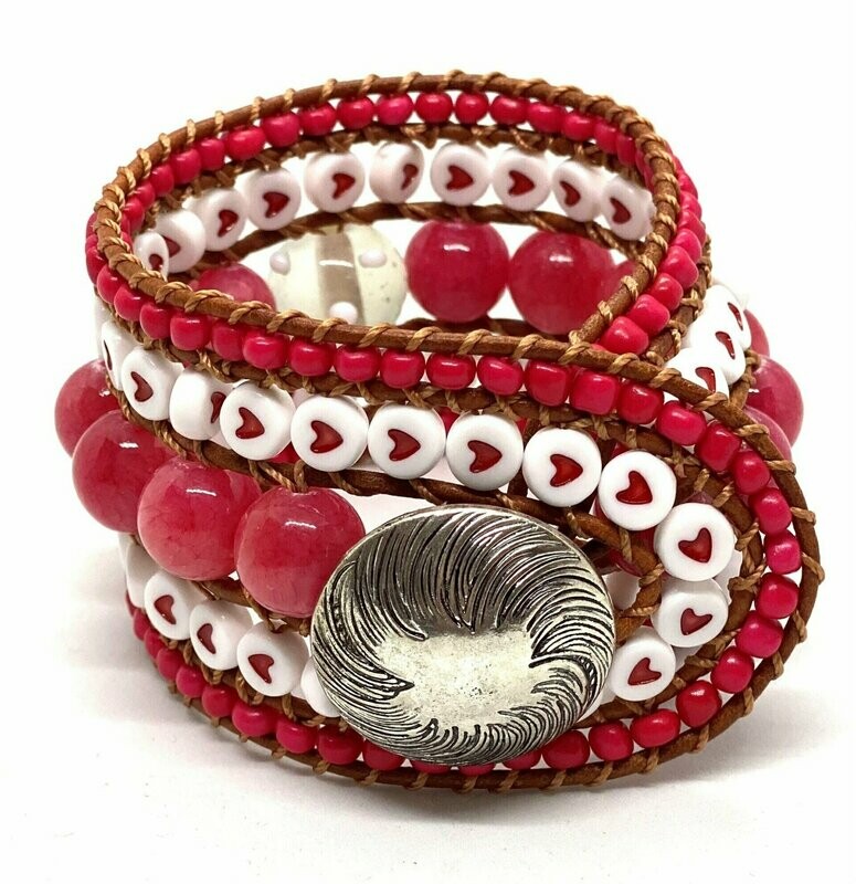 FIVE STRAND WRAP BRACELET (8")
