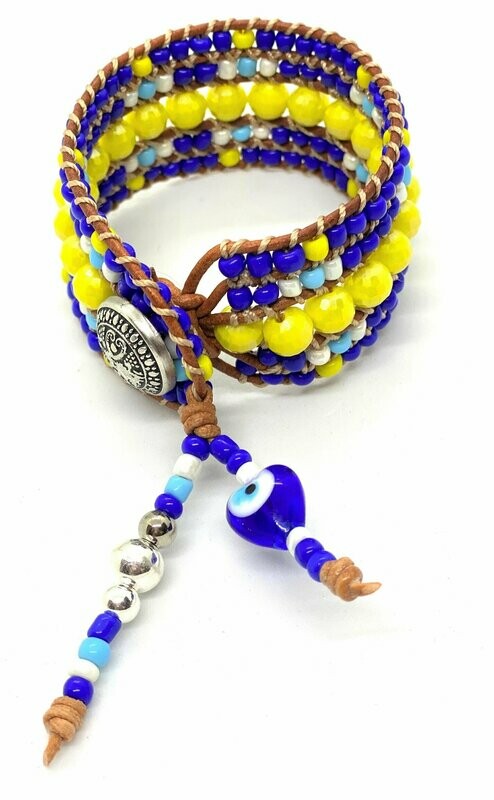 FIVE STRAND WRAP BRACELET (7-1/4")