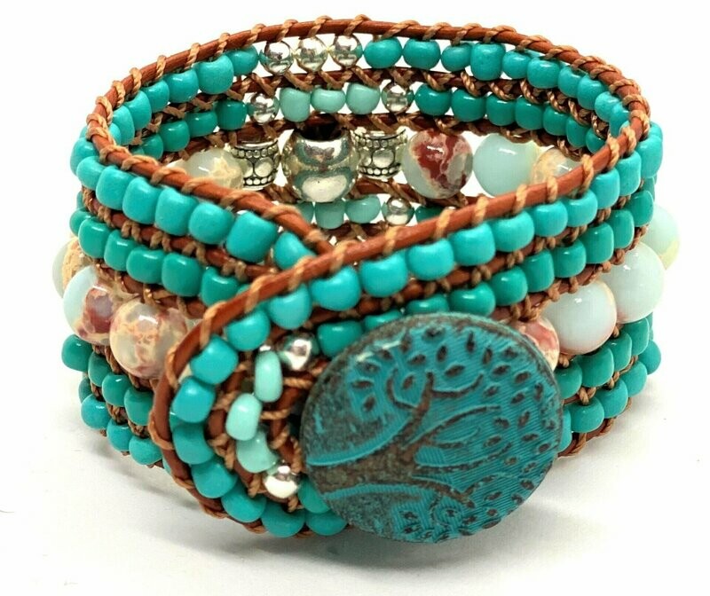 FIVE STRAND WRAP BRACELET (7")