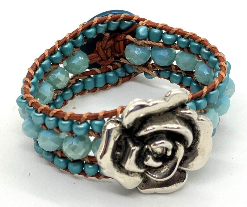 THREE STRAND WRAP BRACELET (6")